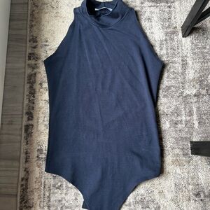 Navy Blue Groceries apparel Sleeveless Top body suit